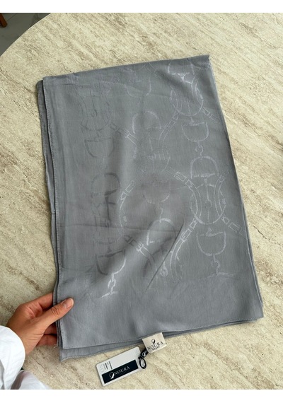Noura Scarf Diamond Maria Şal Gümüş Çok Renkli