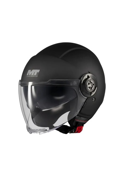 Mt Helmets Viale Sv Pure A1 Açık Kask Siyah