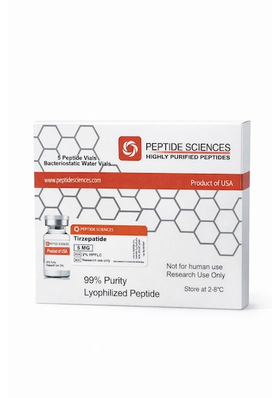 P S Tirzepatide 5 Mg + Bacteriostatic Water Vials Research Kit