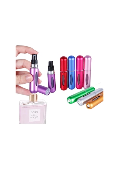 Sunup Sn-14515 Pratik Doldurulabilir Mini Cep Parfüm Şişesi Alüminyum 5ml