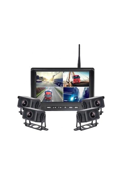 Newfron Nf-dw105 7 İnç Araç Monitörü Set 4 Kamera Dvr Kayıt