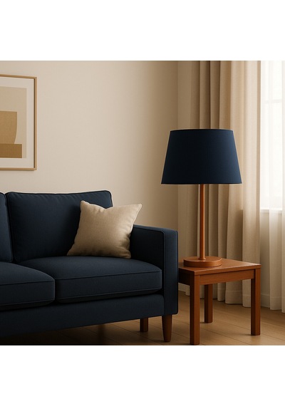Coppernight Solo Abajur - Oturma Odası & Yatak Odası & Salon Aydınlatma Lacivert