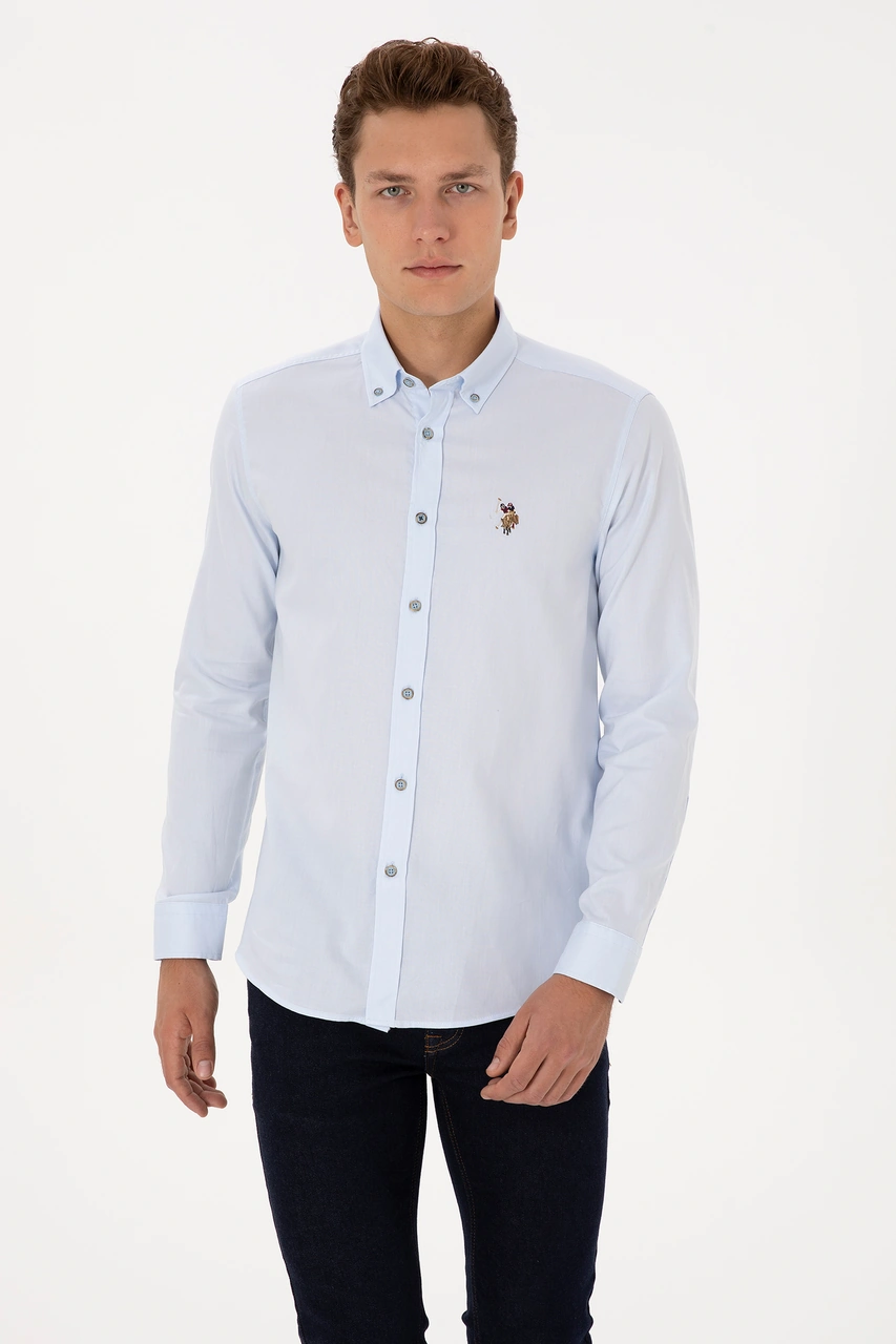 U.s. Polo Assn. Erkek Açık Mavi Gömlek Basic 50307659-vr003 Acık Mavı U.s. Polo Assn. Erkek Açık Mavi Gömlek Basic 50307659-vr003 Acık Mavı