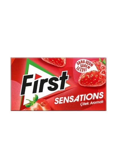 First Sensations Çilek Aromalı Şekersiz Sakız 27 Gr