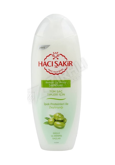 3 Adet Hacı Şakir Zeytinyağlı 2n1 Şampuan 500 Ml