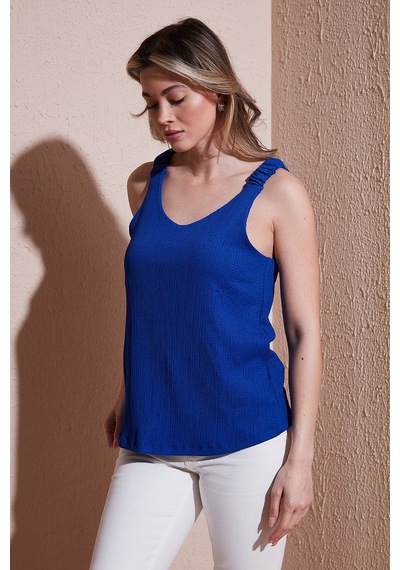 Fashion Friends Bayan Bluz 25y0513k1 Saks Saks