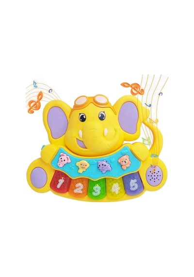 Minibo Sesli Ve Işıklı Piyanolu Fil