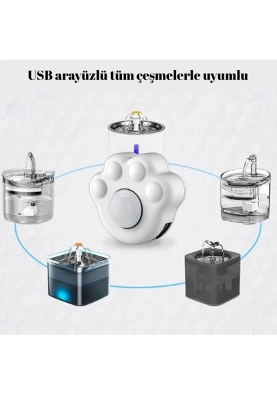 Hpytech Kedi Su Sebili Hareket Sensörü 3 Metreye Kadar Otomatik