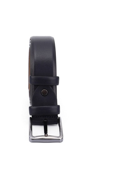 Gönderi(R) Gönderi R Lacivert Antik Hakiki Deri 3,5 Cm Klasik Kemer Lacivert