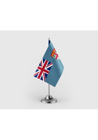 Fiji Devleti Tekli Saten Masa Bayrağı Seti Diğer