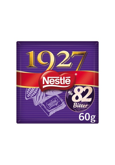 Nestle 1927 %82 Bitter Kare Çikolata 60 G - 7 Adet Tarı