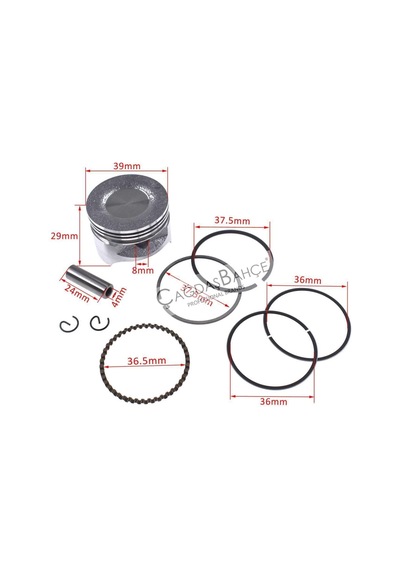 Honda Gx35 Tırpan Piston Segman Seti Komple 39Mm