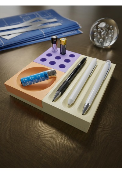 Elarıo Prizma Pad Organizer Mıknatıslı Masaüstü Organizer Set2 Çok Renkli