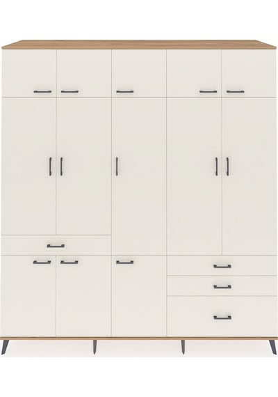 Kronos Dolap 8 Raflı 4 Çekmeceli 3 Askılı 220x59x243 Çam-aytaşı/aytaşı Aytası/aytası Kronos Dolap 8 Raflı 4 Çekmeceli 3 Askılı 220x59x243 Çam-aytaşı/aytaşı Aytası/aytası