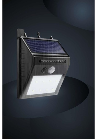 Zengemtx Bahçe Aydınlatma Sensörlü Güneş Enerjili Duvar Lambası 40 Led Işık