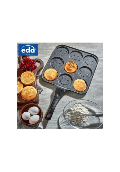Eda Zk-898 Kare Döküm Gülenyüz Pankek Krep Tavası 28 Cm Diğer