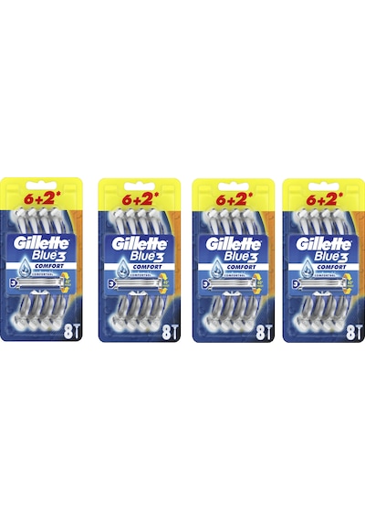 Gillette Blue3 Comfort Kullan-At Tıraş Bıçağı 4 x 8'li