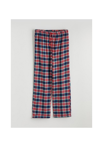 Lcw Dream Kırmızı Gömlek Yaka Ekose Kadın Pijama Takımı