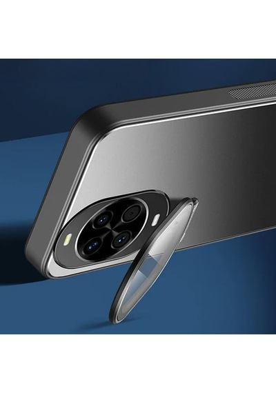 Microcase Huawei Nova 13 Pro İle Uyumlu Rome Serisi Kamera Koruma Ve Standlı Kılıf Al4968 Siyah