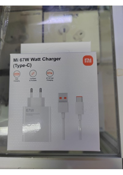 E-kervan Mi Xia-omi  67w Hızlı Ve Turbo Şarj Aleti Tüm Type-c Girişli Telefonlara Uyumlu 1 Adet