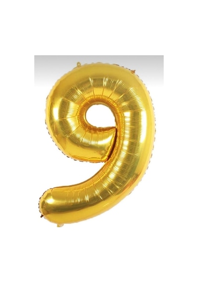 Balon Helyum Uyumlu 34 Inch 76 Cm Normal Şişim Veya Uçan Gold Gold