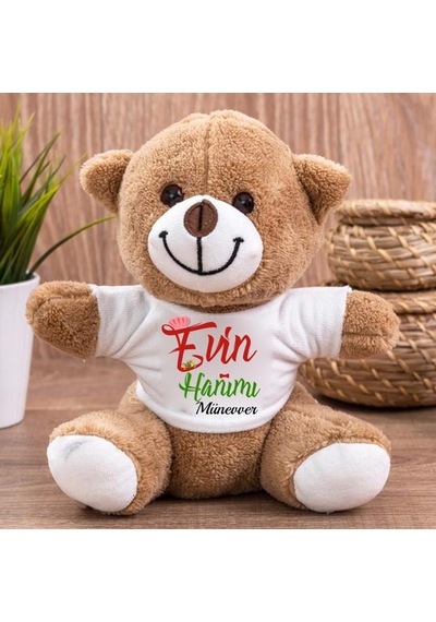 Isme Özel Evin Hanımı Peluş Ayıcık