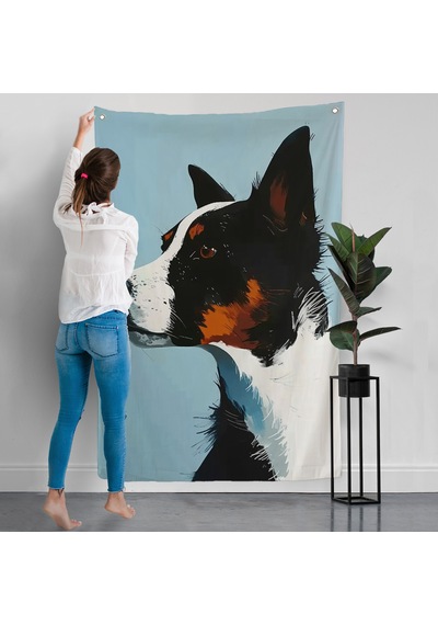 Sevimli Köpek Duvar Örtüsü-7635