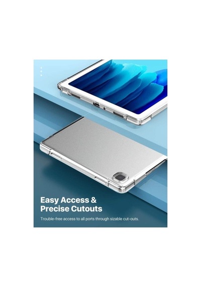 Samsung Galaxy Tab A7 Lite T220 T225 T227 Kılıf Darbelere Dayanık Şeffaf Silikon Case Arka Kapak
