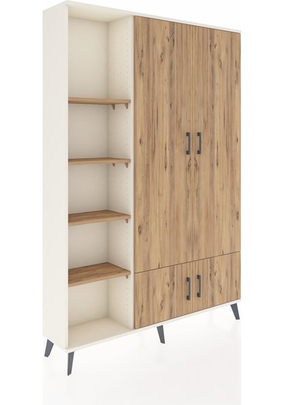 Arges Dolap 6 Raflı 4 Kapaklı Tek Askılı 132x30x195 Aytaşı-çam/çam Atlas Çam/atlas Çam Arges Dolap 6 Raflı 4 Kapaklı Tek Askılı 132x30x195 Aytaşı-çam/çam Atlas Çam/atlas Çam