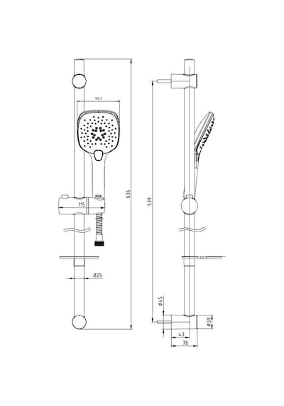 Eca Icon Hareketli Banyo Duş Seti 102146060 Diğer