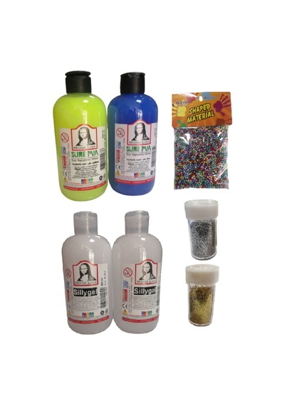 Slime Slaym Yapma Seti 250Ml 4 Adet + Toz Sim 2 Adet + Köpük N11.158