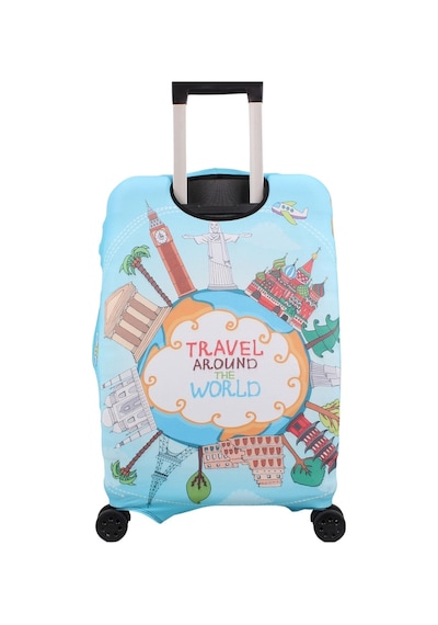 Bagacar Travel Büyük Orta Kabin Boy İçin 3 Lü Valiz Kılıfı Çok Renkli