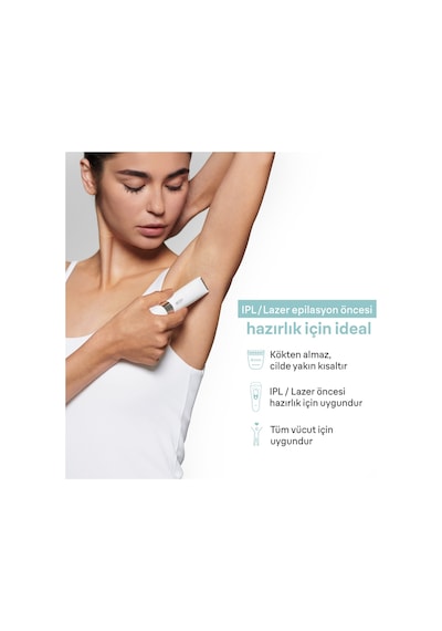 Braun Body Mini Trimmer BS1000 Islak & Kuru Vücut Tüy Kesme Makinesi + Pil + Temizleme Fırçası
