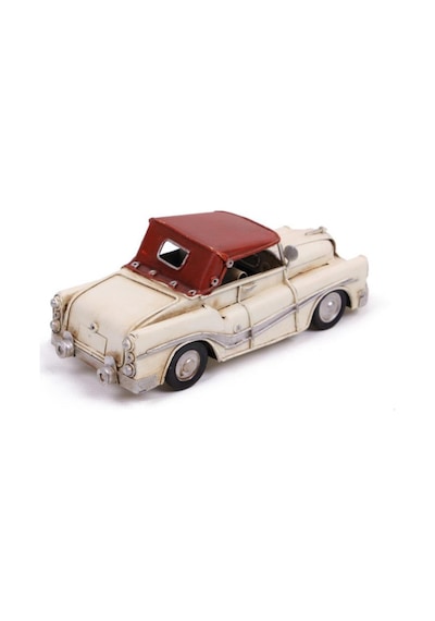 T.concept Dekoratif Dayanıklı Metal Nostaljik Araba Beyaz 0604e-112ss