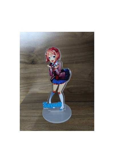 Owl Bag Doki Doki Literatüre Club Sayori Karakteri Desenli Tasarım Acrlyic Pleksi Figür 10 Cm