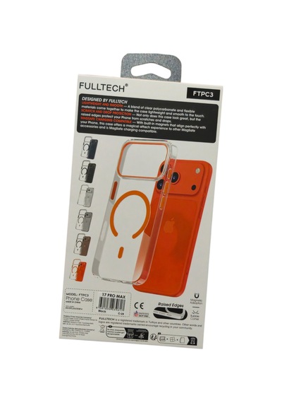 Apple iPhone 17 Pro Max Uyumlu Ftpc3 Magsafe Şarj Destekli Şeffaf Kılıf