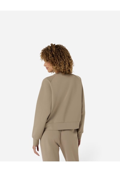 Asics Nagıno Refıned Texture Sweat Top Kadın Kahverengi Sweatshirt 2032d370-200