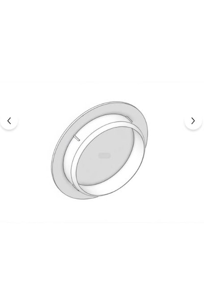 Beyaz Soba Bacası Kapatma Kapağı Sert Plastik Düz Model