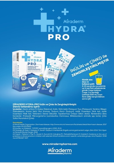 Miraderm Hydra Pro Mineral Ve Probiyotik Mikroorganizma Şase 10 Lu