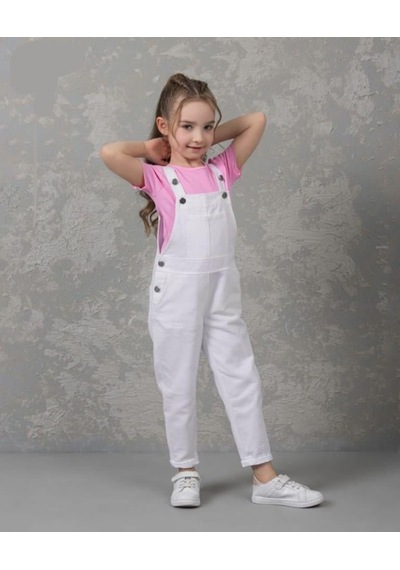 Dmb Kids Kız Tulum Salopet 25ydmb0339 Beyaz