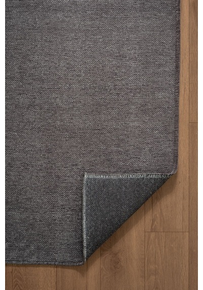 Valerıa Vlr01z Antrasit Dekoratif Şönil Kilim Modern Desen Yıkanabilir Yumuşak Kaymaz Taban Halı