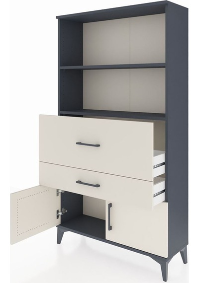 Arges Dolap 2 Raflı 2 Çekmeceli 2 Kapaklı 88x30x163 Antrasit-... Antrasit Arges Dolap 2 Raflı 2 Çekmeceli 2 Kapaklı 88x30x163 Antrasit-... Antrasit