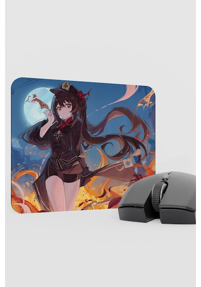 Hu Tao Genshin Impact Anime Gacha V2 - 22x18 Gaming Mouse Pad Fare Altlığı