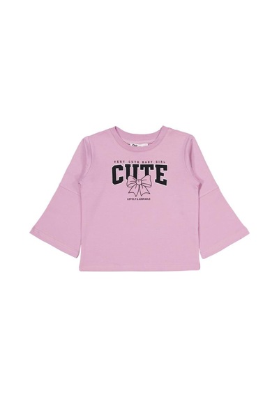 Civil Girls Cute Fiyonk Baskılı 2-5 Yaş Takım - Pembe
