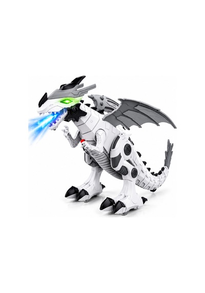 Işıklı Sesli Yürüyen Robot Dinozor Kanatlı Ejderha Oyuncak 33 Cm