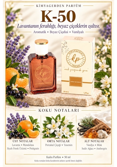 KP K-50 Kadın Parfüm EDP 50 ML