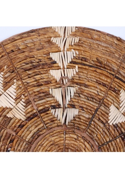 Kaunos 75 X15 Cm Çap- Doğal Abaka Duvar Tabağı