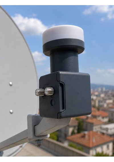Twin Lnb Çift Çıkışlı Uydu Anten Lnb 4k Ultra Hd Ku Band 0.1 Db - Lisinya