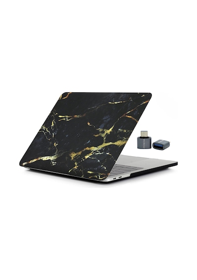 McStorey Apple Uyumlu MacBook Pro Kılıf 13inç M1-m2, Mermer Type-c Model A2338 A2289 A2251 A1706-08 A1989 A2159 İle Sarı