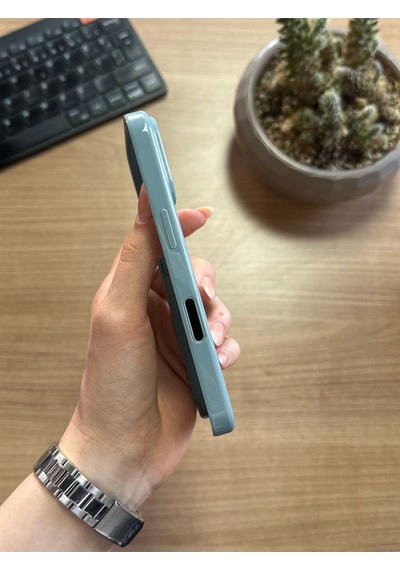 Apple Uyumlu iPhone 16 Pro Max Animasyonlu Stylus Silikon Kılıf Yeşil